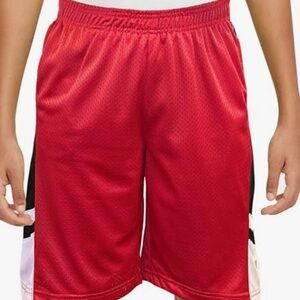 Nike Men XXL Red Athletic Basketball Shorts Mesh Mid Rise Pull On